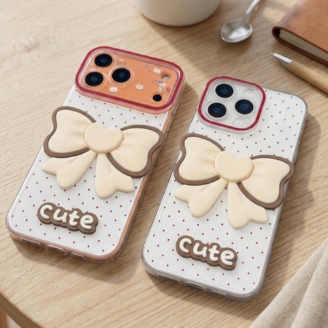 🎀 Ốp lưng iPhone Bow Cute Edition - Nơ Nổi Siêu Xinh💕💞