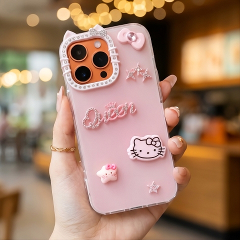 Ốp Lưng Iphone Queen Kitty Dễ Thương