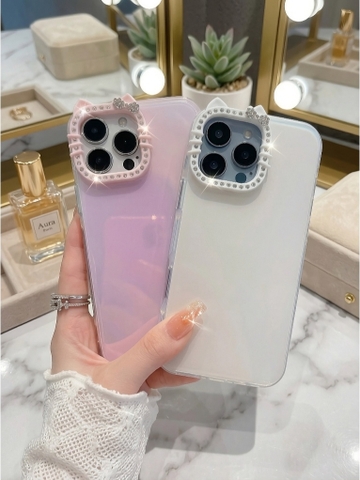 Ốp Lưng Iphone Viền Camera Đính Đá Lấp Lánh