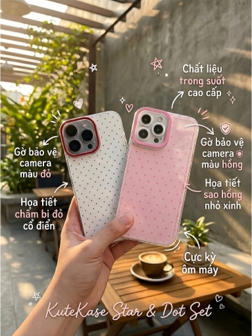 Ốp Lưng Iphone Bảo Vệ Camera Họa Tiết KuteKase
