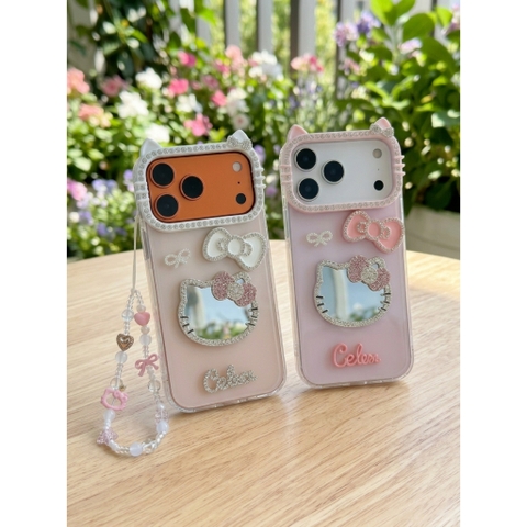Ốp Lưng iPhone Mèo Gương Hồng