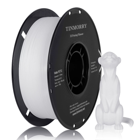 Sợi nhựa in 3D  Tinmorry  PETG  Matte - White : Filament 1.75mm - Cuộn 1kg