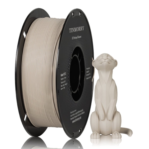 Sợi nhựa in 3D  Tinmorry  PETG  Matte - warm grey : Filament 1.75mm - Cuộn 1kg