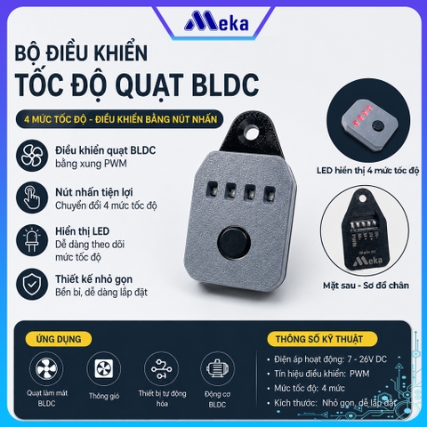 Mạch điều khiển tốc độ động cơ BLDC mini