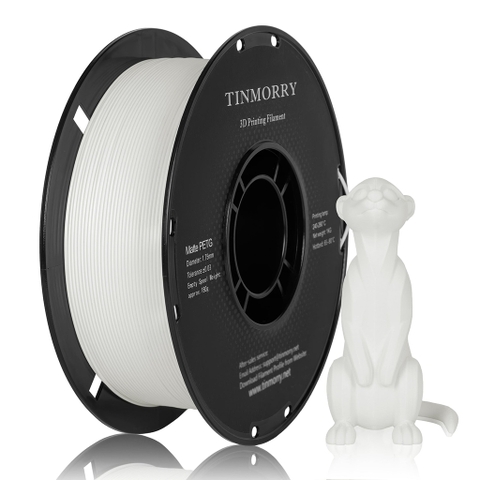 Sợi nhựa in 3D  Tinmorry  PETG  Matte - Ivory White : Filament 1.75mm - Cuộn 1kg