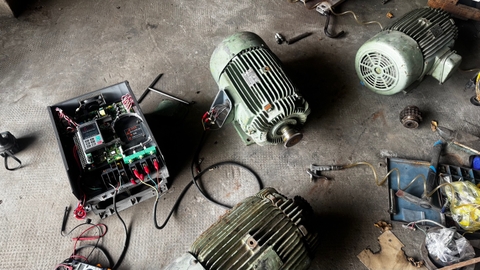 Motor Teco 15Hp -6P tua 970 vòng 145kg