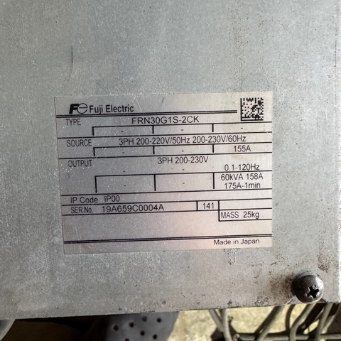 BIẾN TẦN Fuji Electric FRN30G1S-2CK – 30KW – HÀNG NHẬT BÃI CAO CẤP