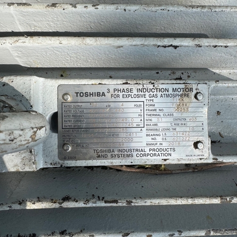 🔥 MOTOR ĐIỆN 3 PHA CHỐNG CHÁY NỔ Toshiba 30kW - 4P– HÀNG NHẬT 🔥