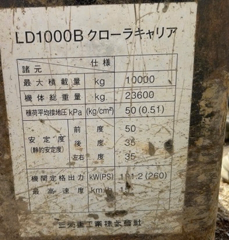 SIÊU PHẨM XE BEN XÍCH MITSUBISHI LD1000B – HÀNG BÃI NHẬT NGUYÊN BẢN (Crawler Carrier)