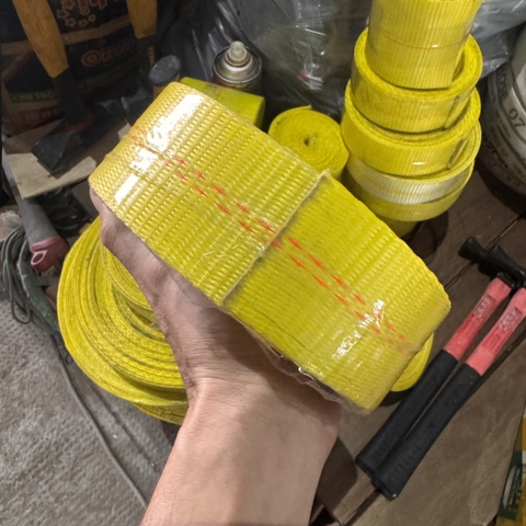 Dây Cáp Vải POLYESTER Chịu Tải Hàng Xuất Khẩu - Không Quá 50m/ Sợi