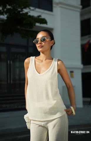 Áo Lưới Sát Nách Cổ V Đơn Giản PARA Taygu | AT38