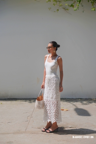 Chân Váy Len Đan Dáng Ống Suông Taygu | CV107