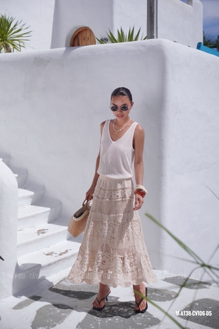 Chân Váy Len Dài Dáng Maxi Mát Mẻ Taygu | CV106