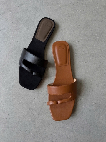 Dép Bệt Thiết Kế Xỏ Ngón Mũi Vuông ENNI Taygu | D7