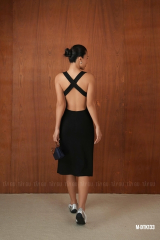 Đầm Thun Ngắn Chéo Lưng Tôn Dáng GUNA Taygu | DTK133
