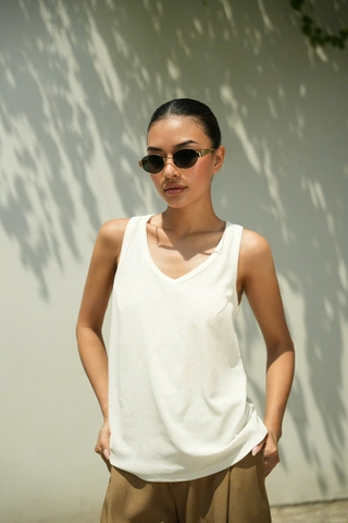 Áo Thun Ba Lỗ Cổ Tim Basic BALO Taygu | AT76