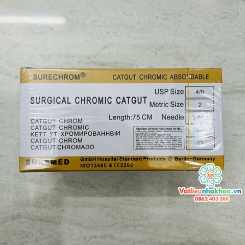 Chỉ khâu phẫu thuật tự tiêu Surgical Chromic Catgut - SUREMED