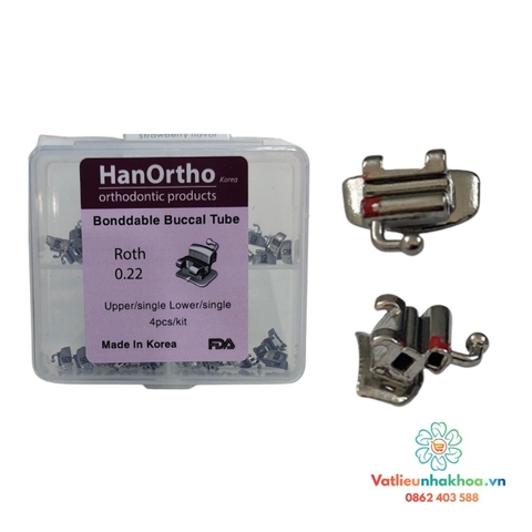 Mắc cài răng 6 - 2 ống - Loại hộp - Roth 022 - SET 20