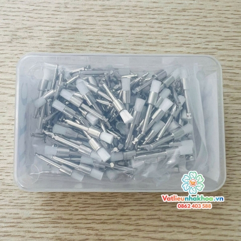 Chổi cước đánh bóng TQ hộp 100 cái đánh bóng răng