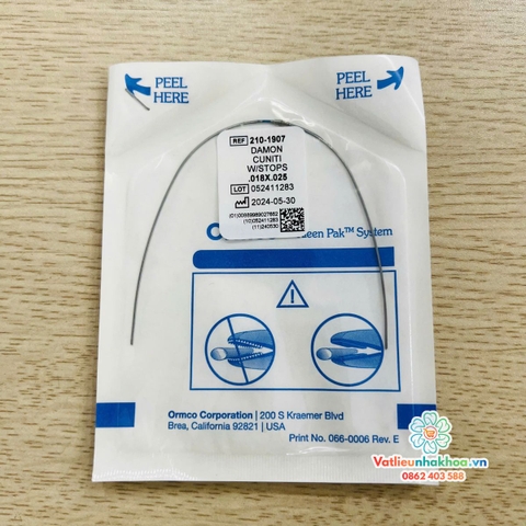 Dây cung nong hàm Damon CuNiTi - Ormco