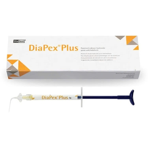 DiaPex Plus DiaDent – Paste Calcium Hydroxit Có Iodoform Điều Trị Tủy (Tuýp 2g)