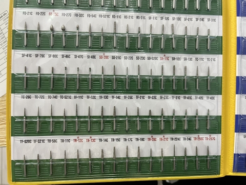 Mũi khoan nha khoa Mani (Vỉ 5 mũi)