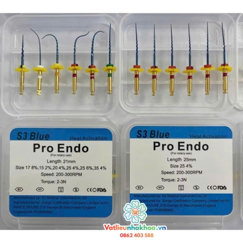 File Máy Nội Nha S3 Blue (MUA 10 TẶNG 1)