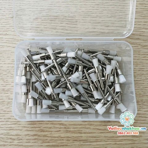 Chổi cước đánh bóng TQ hộp 100 cái đánh bóng răng