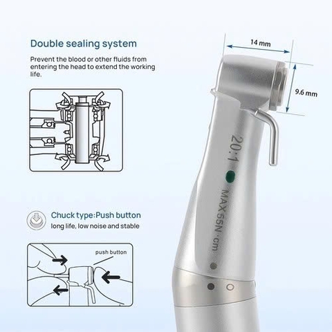 Tay khoan cắm implant COXO có đèn CX235C6 (C6-22)