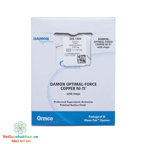 Dây cung nong hàm Damon CuNiTi - Ormco
