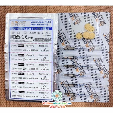 File máy nội nha ROGIN (vỉ 6 cây) (MUA 10 TẶNG 3)