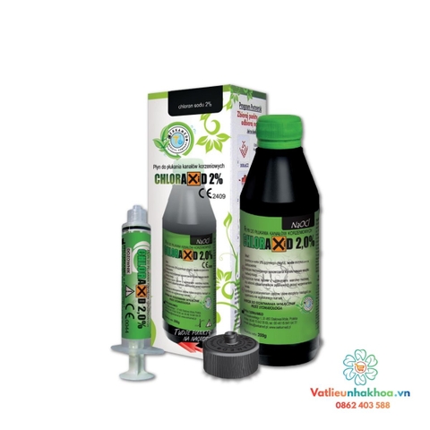 Dung dịch bơm rửa tủy Chloraxid 2% (Naocl 2%)