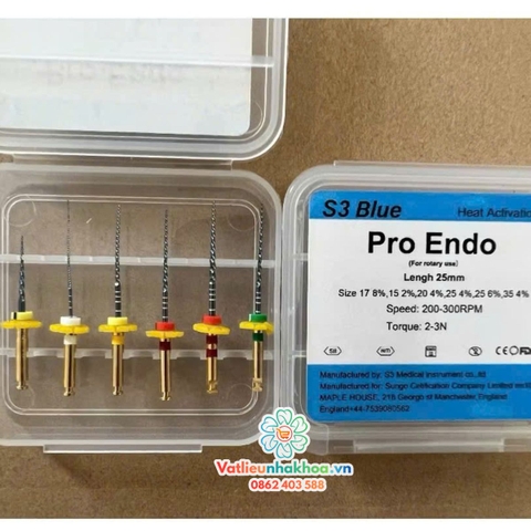 File Máy Nội Nha S3 Blue (MUA 10 TẶNG 1)