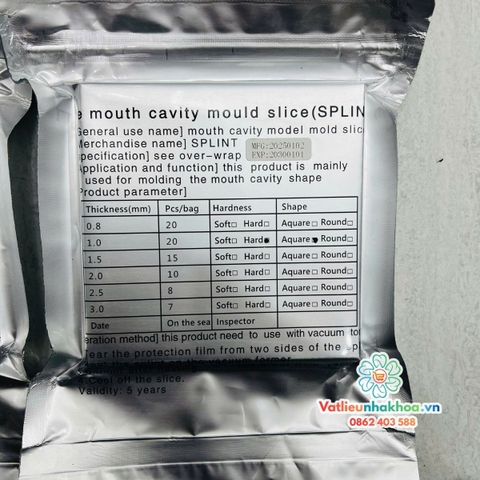 Miếng ép máng tẩy TQ