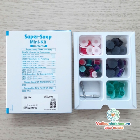 Bộ đánh bóng composite Super-Snap Mini Kit Shofu