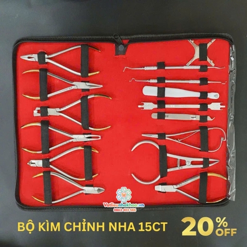 Bộ kìm chỉnh nha Pakistan 15 chi tiết (Bộ)