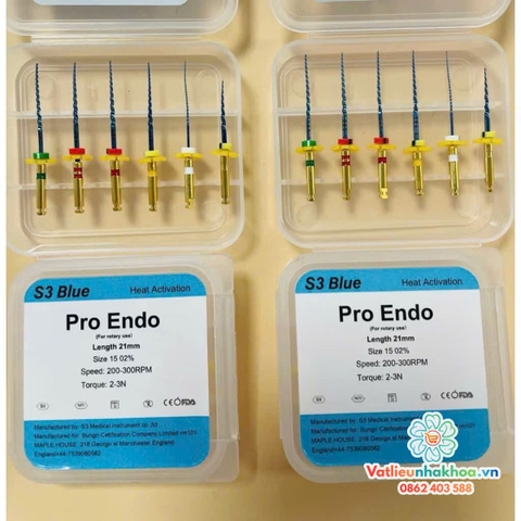 File Máy Nội Nha S3 Blue (MUA 10 TẶNG 1)