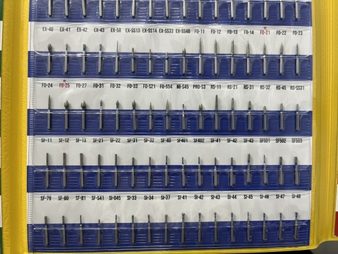 Mũi khoan nha khoa Mani (Vỉ 5 mũi)