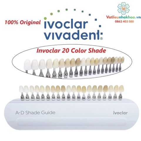 Bảng so màu Shade Guide A-D Ivoclar Vivadent