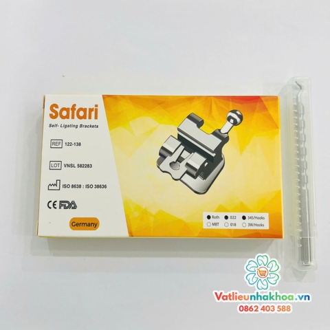 Mắc cài kim loại tự khoá Safari (Tự buộc)