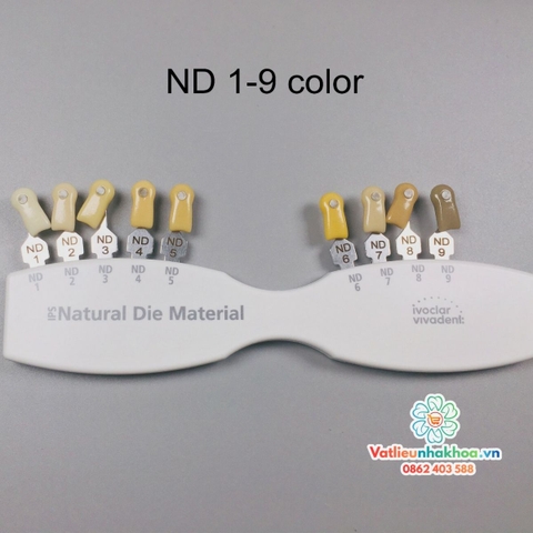 Bảng so màu cùi răng IPS Nature Die Material