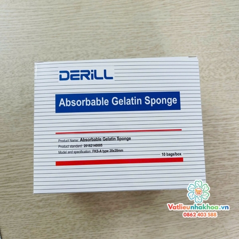 Bông xốp cầm máu Spongel (Hộp 10 gói)