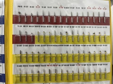 Mũi khoan nha khoa Mani (Vỉ 5 mũi)