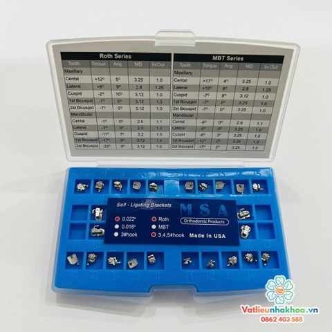 Mắc cài kim loại tự khoá MSA (Tự buộc)