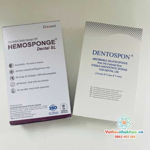 Bông xốp cầm máu Ấn Độ Surgispon Dentospon
