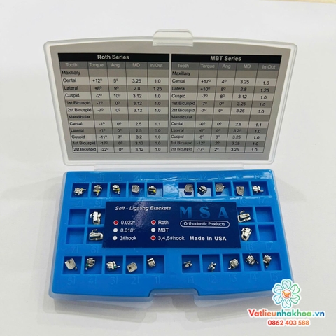 Mắc cài kim loại tự khoá MSA (Tự buộc)