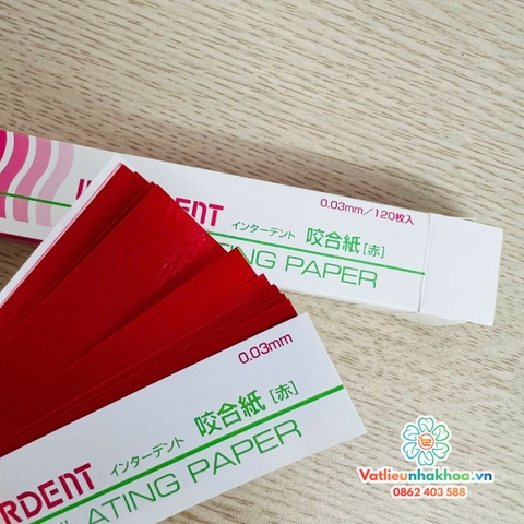 Giấy cắn Interdent (Articulating Paper) - インターデント