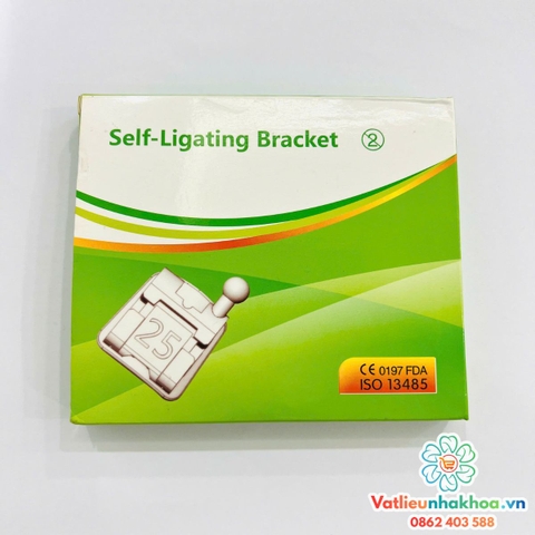 Mắc cài kim loại tự khóa Self - Ligating Bracket (tự buộc) (MUA 5 TẶNG 1)