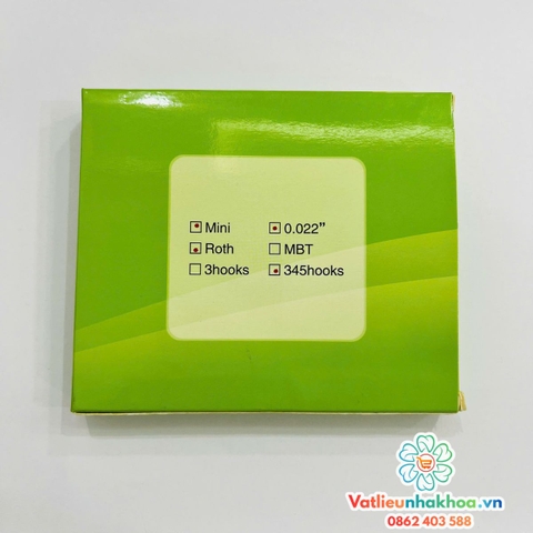 Mắc cài kim loại tự khóa Self - Ligating Bracket (tự buộc) (MUA 5 TẶNG 1)