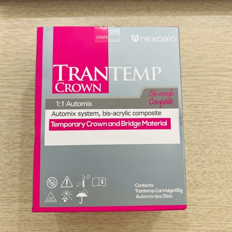 Vật liệu răng tạm tỷ lệ 1-10 Trantemp Nexobio Hàn Quốc - DÙNG SÚNG 1-10